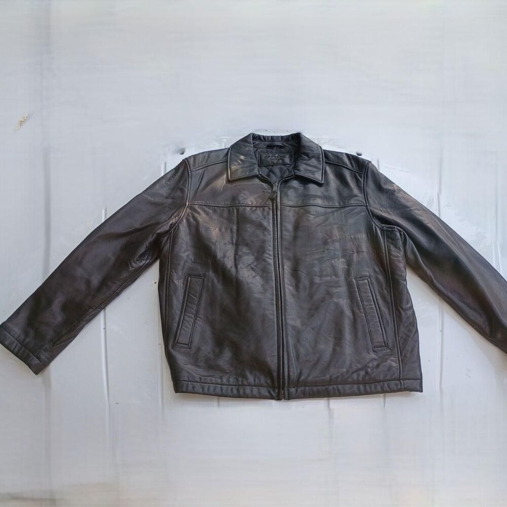 Dockers Men's Black and Brown Jacket